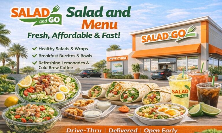 Salad and Go Menu