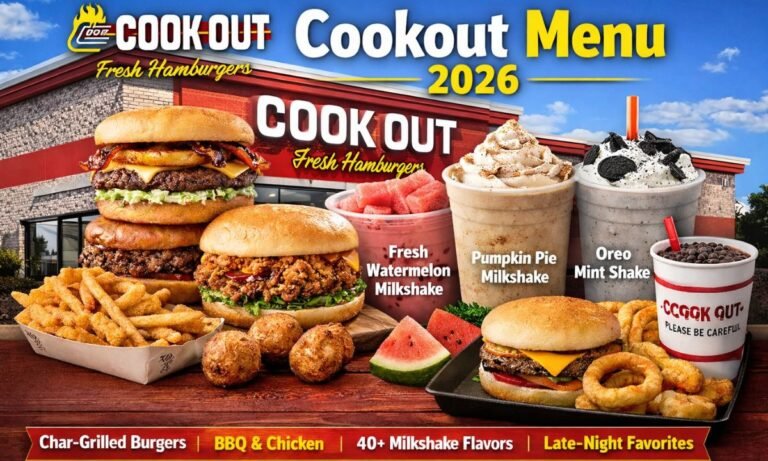 Cookout Menu 2026