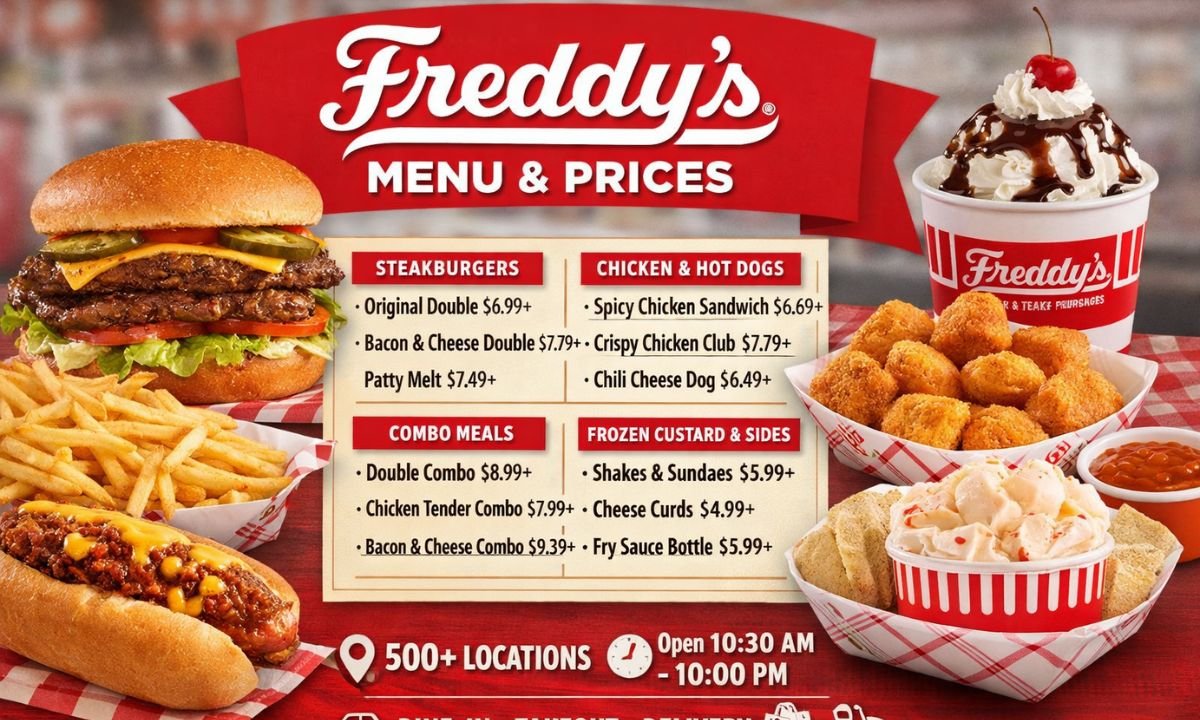 Freddy’s Menu 2026 Guide Prices, Hours & Location