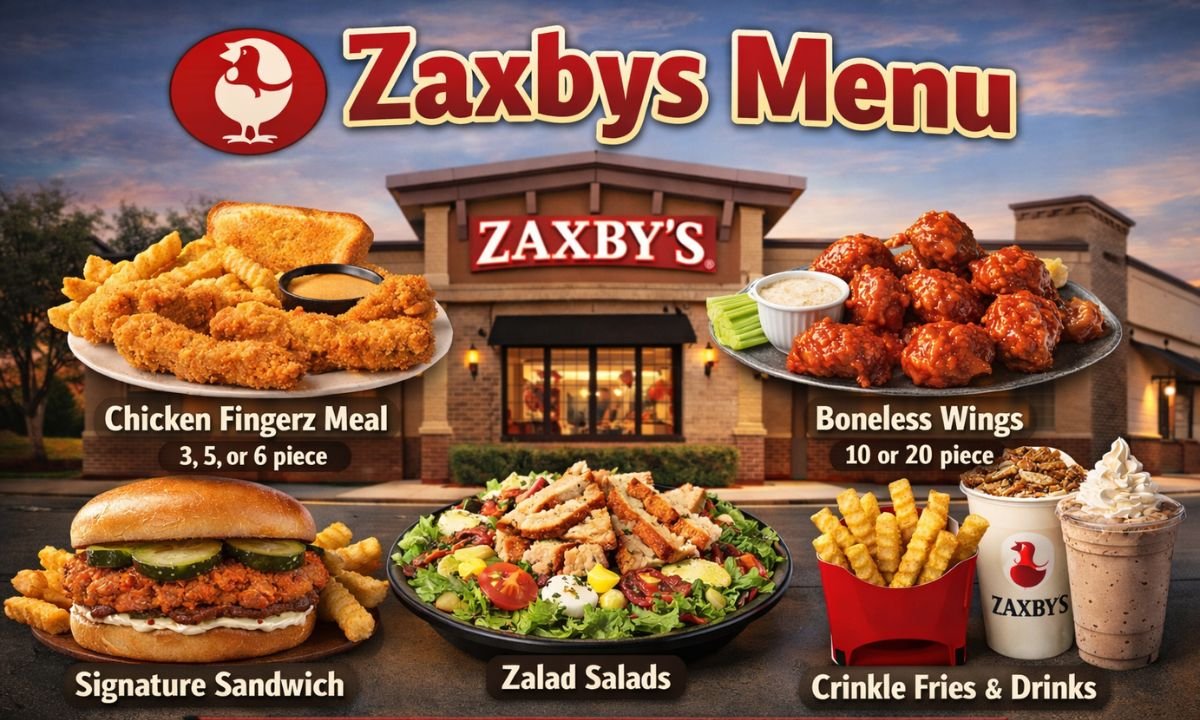 Zaxbys Menu