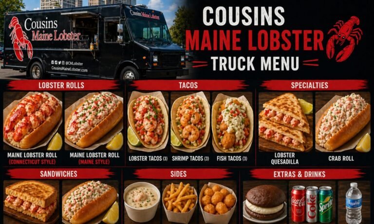 Cousins Maine Lobster Truck Menu 2026 Guide