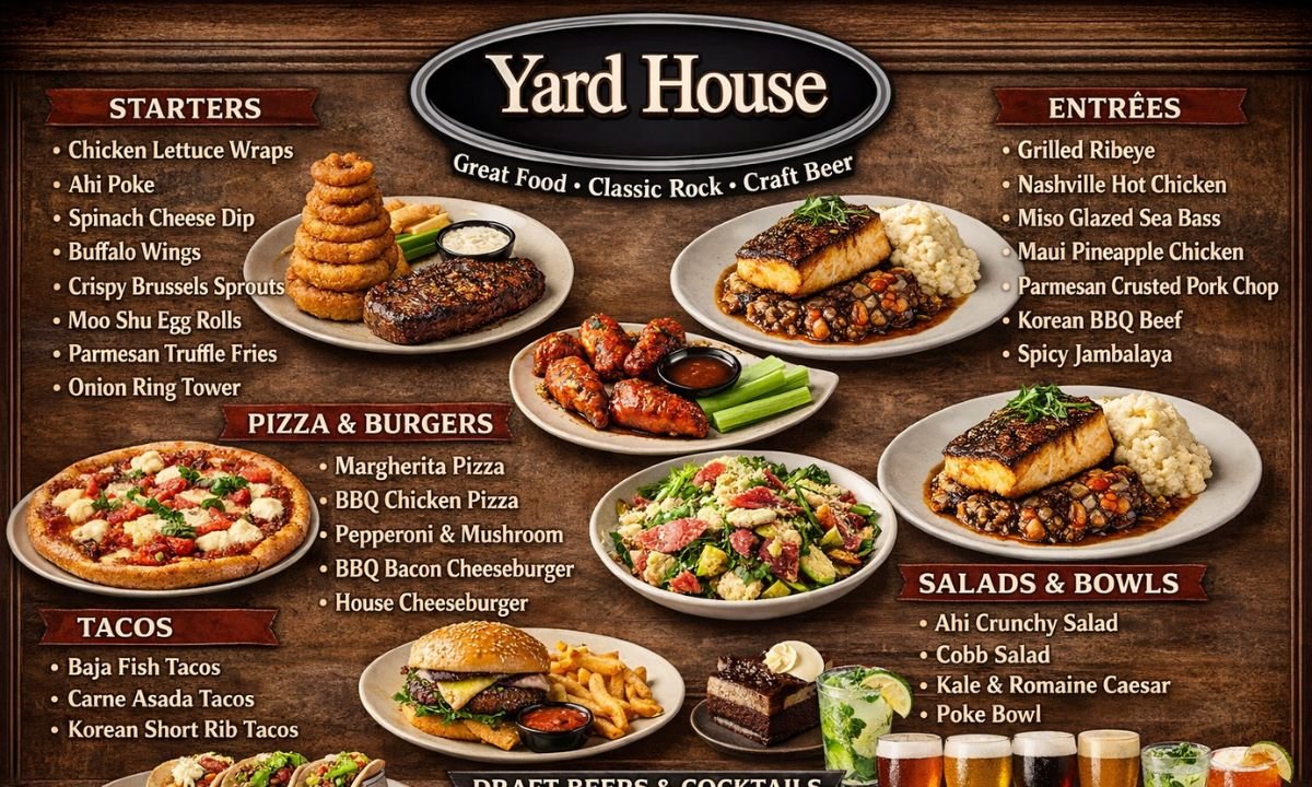 Yard House Menu A Complete Guide to What’s On Offer in 2026