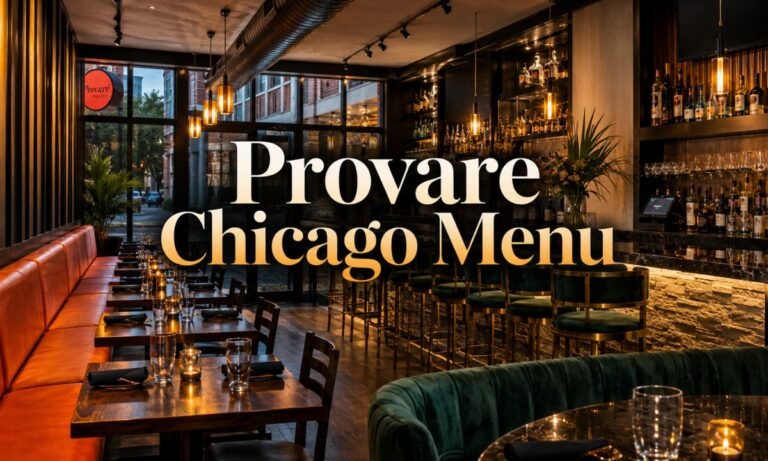 Provare Chicago Menu 2026 Dishes, Prices & Hidden Favorites