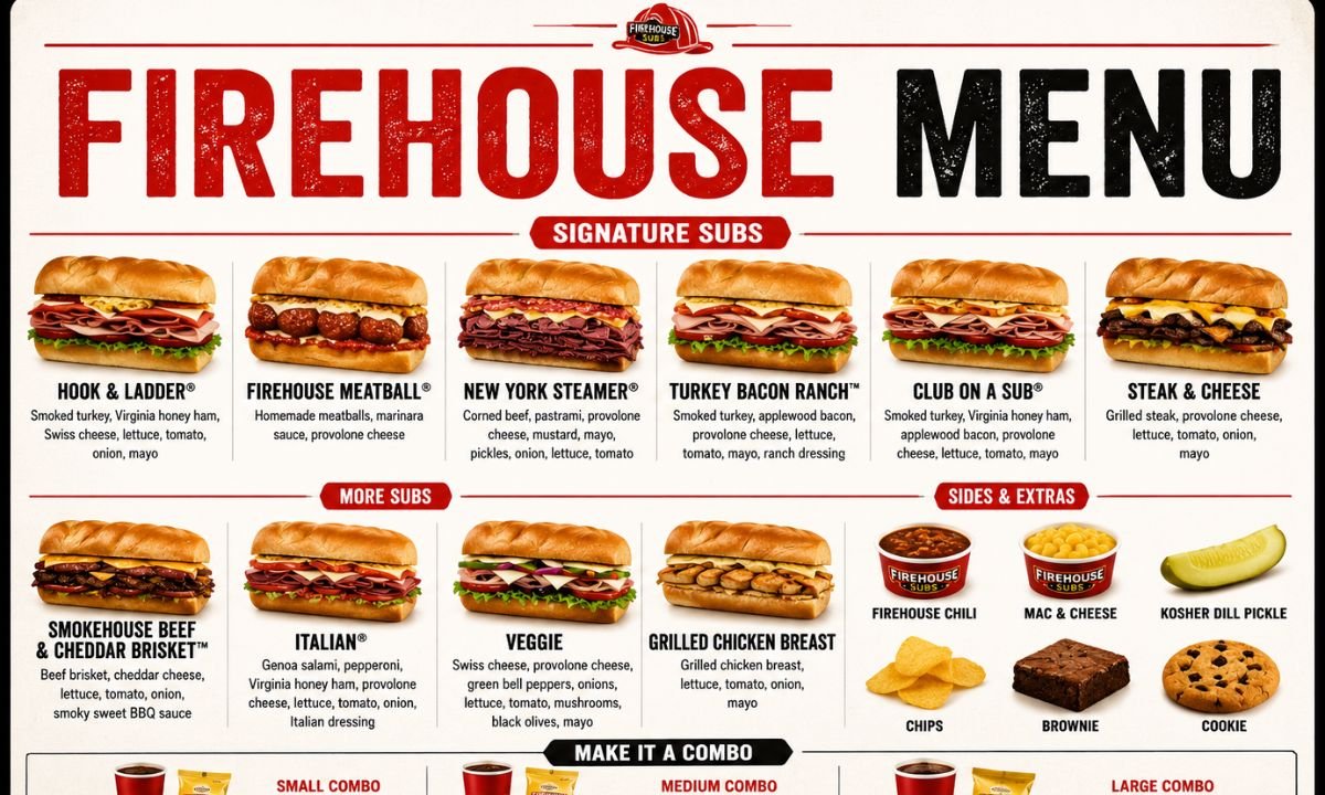 Firehouse Menu with Prices 2026 Complete Guide to Every Item 