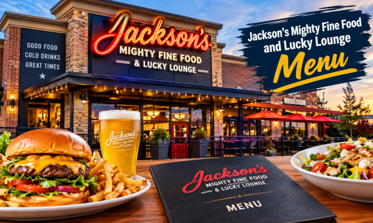 Jackson's Mighty Fine Food and Lucky Lounge Menu