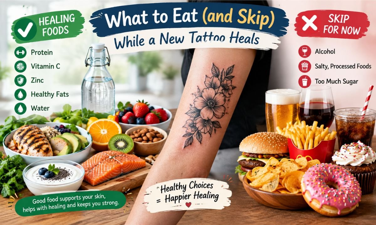 What to Eat (and Skip) While a New Tattoo Heals